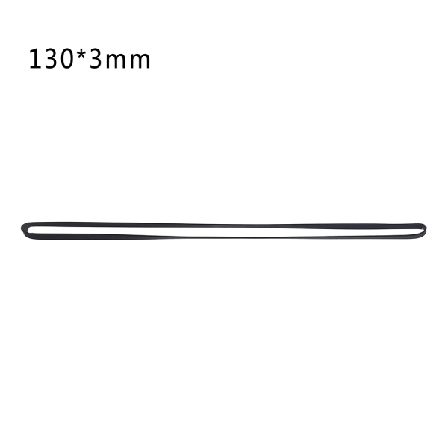 3 mm leveä litteä hihna Levysoittimen kumilenkki LP-vinyylisoittimelle Phono 130 mm