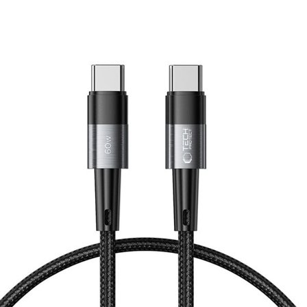 Tech-Protect UltraBoost USB-C / USB-C PD-kabel 60W 3A 0,25m - Grå