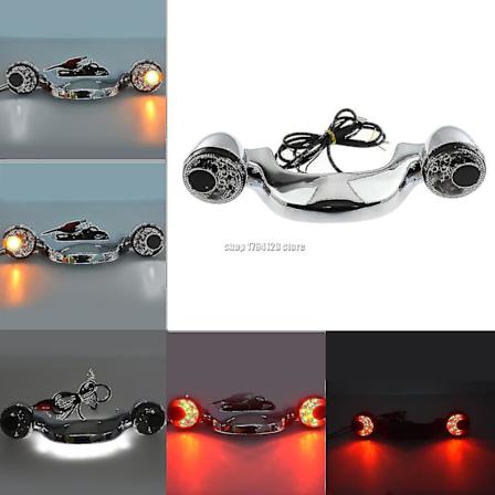 Motorsykkel Bakre Blinklys Bremslys Bar Lampa For Harley Touring Street Glide Road Glide Road King Fltrx Flhx 2010-2020 2021 D Turn Signal Light