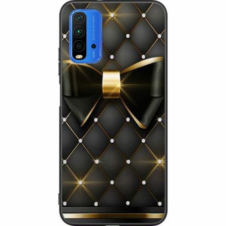 Xiaomi Redmi Note 9 4g Svart Skal Gyllene Rosett