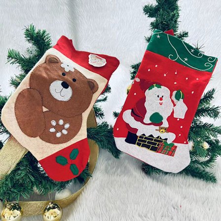 2 par jule sokker gavepose peis juledekor