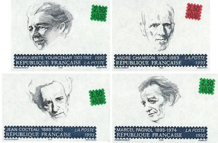 Frankrig 1993 - YT 2801-2804 - Utakket - Postfrisk