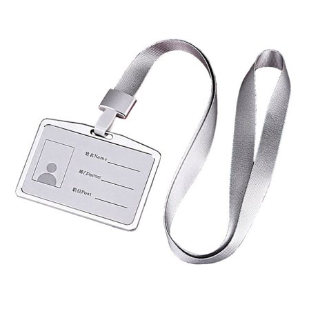 ID-holder Kortholder i METALL Adgangskort / ID-kort m stropp