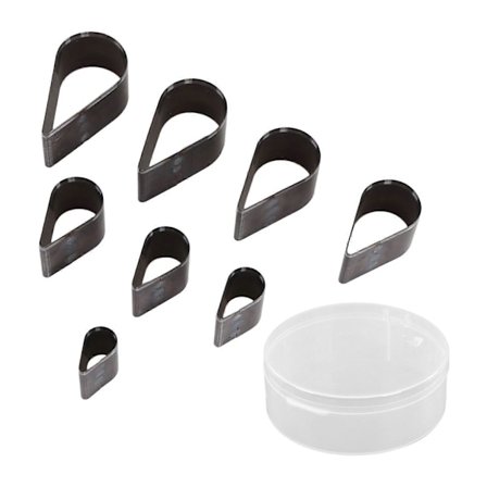 8 kpl Nahkaleikkurin Muottisarja Pisara Manuaalinen Lävistysmuotti DIY Käsityökalut Seosteräs