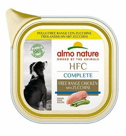 Almo Nature HCF Complete Pollo Free Range Con Zucchini Per Cani