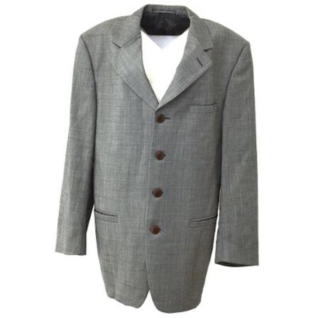 Versace Pre-owned Pre-owned Tyg ytterklder grå, Dam Vintage Kappor, Dam, Storlek: S