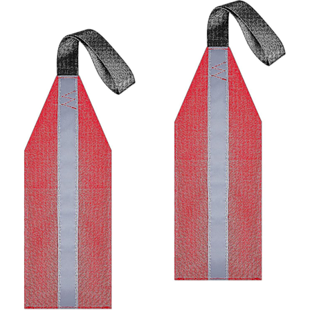 Sikkerhedstrafikflag til Kajak Kano Rød Advarselsflag med Webbing