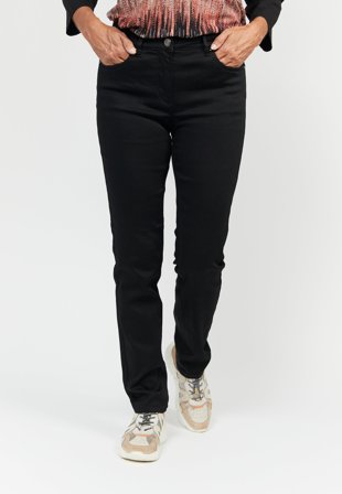 Brandtex - Madelaine Jeans - Sort - Straight Fit