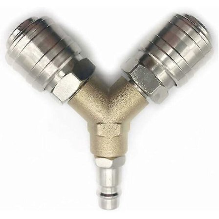 Paineilman jakaja, 1/4 paineilma liitäntä 3-tie pikalukitus paineilma liitin uroskierteellä Y