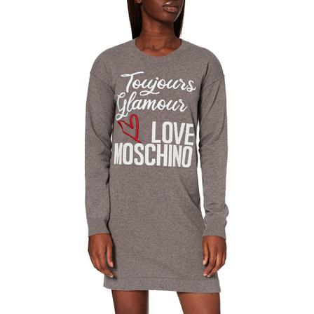 Love Moschino Dresses , Grijs , Dames , Maat: L