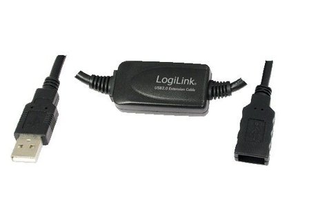 LogiLink USB Repeater Kabel A St. / A Bu. 10 m