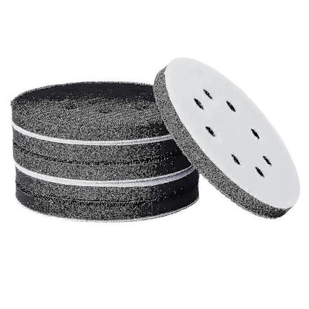 6 kpl 5 tuuman (125 mm) 8-reikäinen pehmeä sienirajapintatyyny hiomatyynyille ja &loop-hiomalaikoille Su:lle