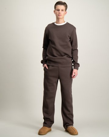 LMTD RENE LS BRU STRAIGHT SWEAT PANT Bruin Broeken Jongens - Kids Brand Store
