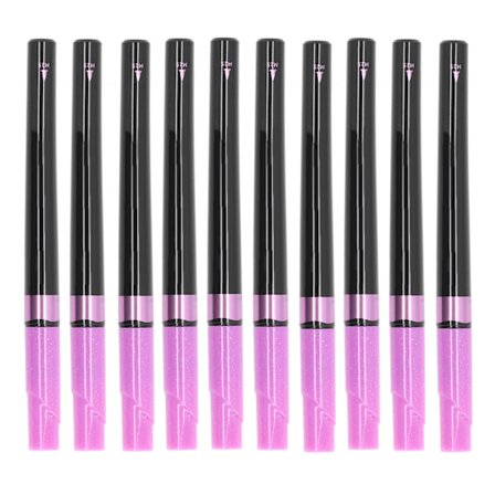 10 st Lila Metall Textur Vattentäta Färgpennor för DIY Glas Keramik Kläder Handmålning