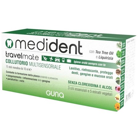 Medident Travelmate Collutorio Multisensoriale 15 Stick Monodose