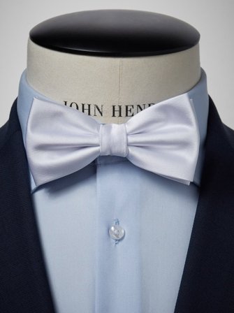 White Bow Tie Plain