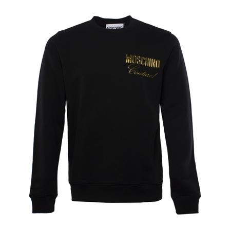 Moschino, Sweatshirts Czarny, Mężczyzna, Rozmiar: M