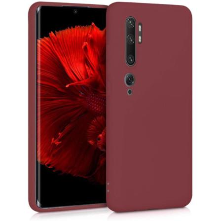 Silikonskal Till Xiaomi Mi Note 10 - Burgundy Röd