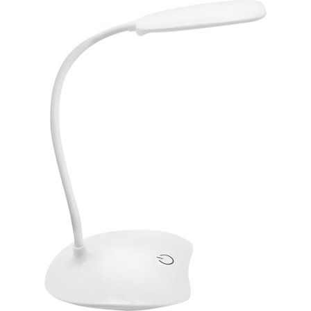 LED Bordlampe med Touch Dæmpbar 3 Lysstyrke Niveauer Skrivebordslampe Kontor Lysstyrke Niveau Sengelampe Læsning Hvid