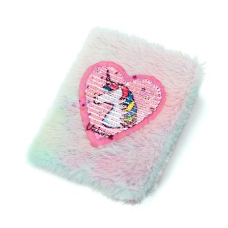 Unicorn Notebook Plysch Bok Hand Account Book Dagbok Bok