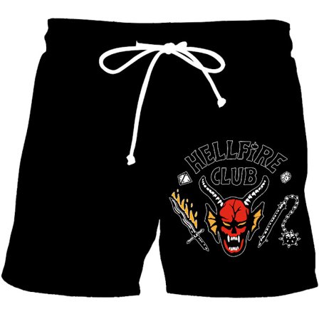 Stranger Things Casual Shorts | Lett Grafisk Sommershorts *DK-04165*XXXL