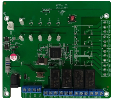 NookBox WEPC-1 Utgangskort til Nookbox Hybrid, Alarm & sikkerhet