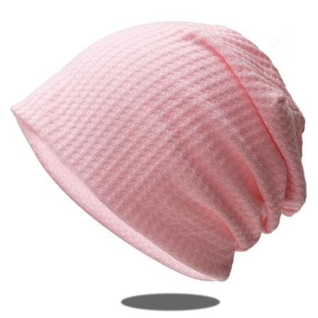 Kvinnor Höst Vinter Stickad Beanie Hat Casual Varma Mössor pink