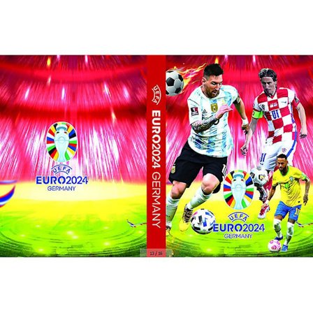 Fotbollsstjärnekortalbum, Mapp, Brevhållare, Pärm, Rymmer 240 stjärnekort, Samlingsalbum, Bok, Mapp, Barnleksak, Present style 3