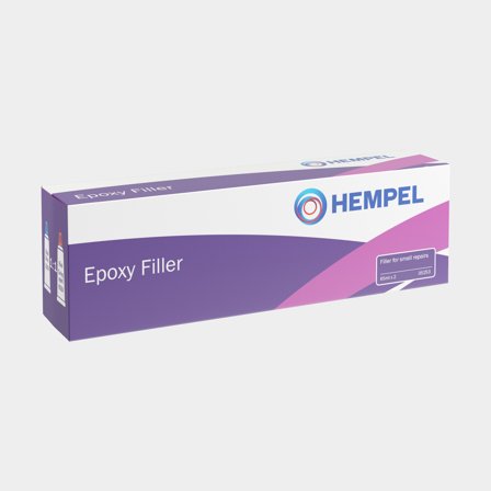 Massa epóxi Hempel Epoxy Filler, 130 ml, Light Grey