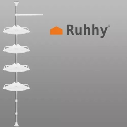 Suihkuhylly Kulma / Kylpyhuoneen hylly - 4 hyllytasoa 1350