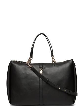 Th Feminine Satchel Skulderveske Veske Svart Tommy Hilfiger*Betinget Tilbud