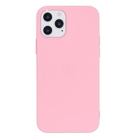 IC iPhone 12 / 12 Pro - Solid Matt TPU Skal - Ljus Rosa