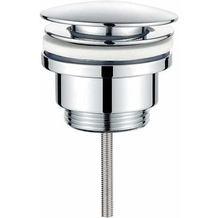 POP-UP bottenventil för handfat, Tryck-öppna metallbottenventil, Krom_tfrf