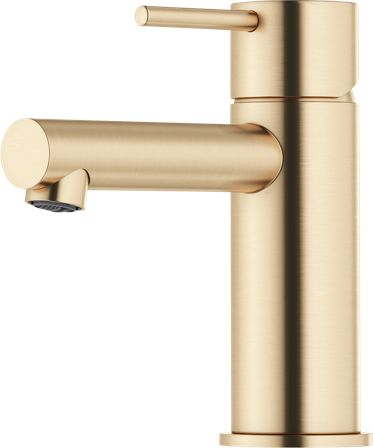 Mora INXX II sharp small Tvättställsblandare borstad mässing PVD, Badrum