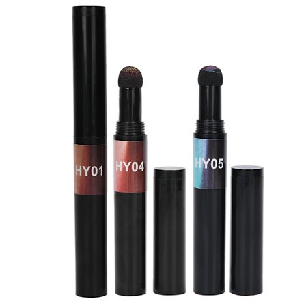 3 st Nail Glitter Mirror Pen Air Cushion Powder Pen Nail Art Dekorationer för Nagelsalong