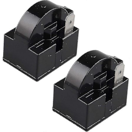 2 kpl Qp2-33 Ptc käynnistysrele 33 Ohm 220v Yksinapainen Ptc Jääkaappi Pakastin Kompressorille Musta Qyroadwolf -xx