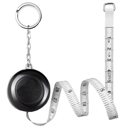 Håndværkerens Fryd, Målebånd med Moderne Farver, Fleksibel Talje for Nøjagtige Kropsmål (1 stk.)