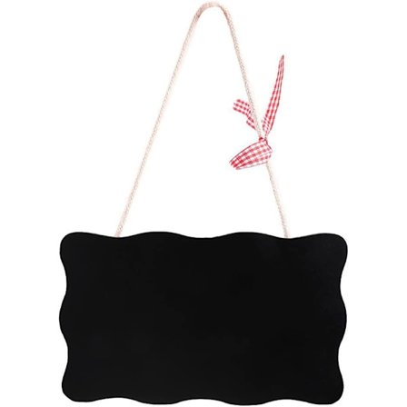 Dobbeltsidig tretavle for hengende dekorasjon og meldinger