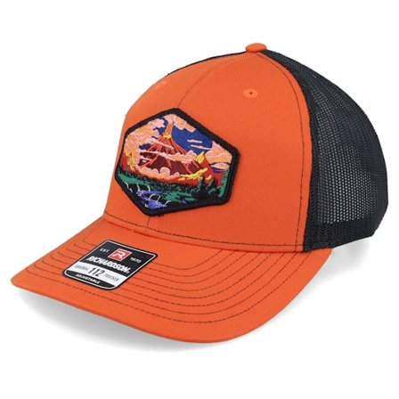 Wild Spirit - Orange trucker Casquette - Vulcano Orange/Black Trucker @ Hatstore