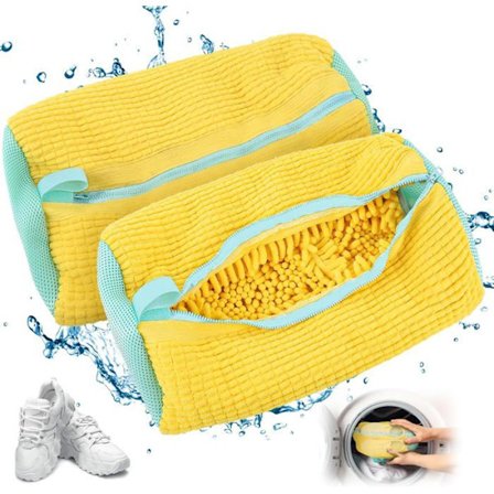 Kenkien pesupussi - Kenkien pesupussi vetoketjulla, suojaa kenkiäsi vaurioilta, 2 kpl