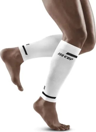 CEP Sports Men's The Run Calf Sleeves Men workout socks White 3