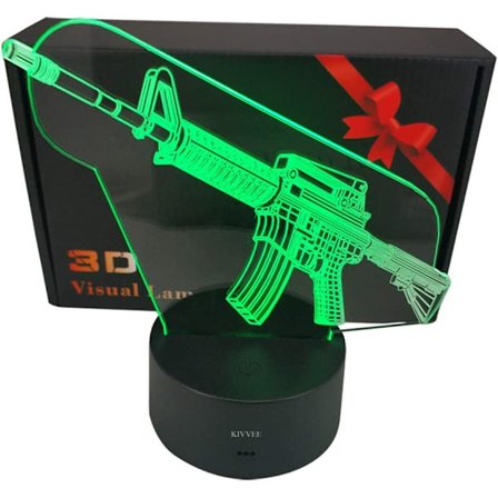 3D Yövalo Ase Leikkikalut 2D Lamppu Joulu Joulufestivaali Syntymäpäivä Ystävänpäivä Lahja