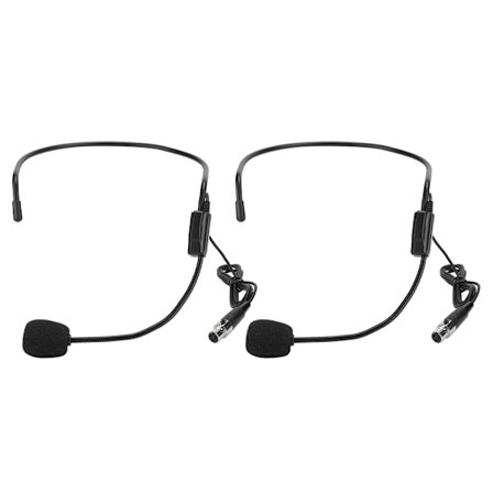 2 STK Mini XLR 3-pin TA3F Stik Hovedbåret Forstærkende Mikrofon til Performance Sport