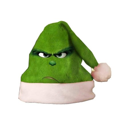 Julehatte til voksne, Grinch hat, julemandshat, plys julemandshat, unisex julehat