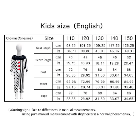 Litotail Killer Terrifier Clown Jumpsuit Svart Vit Dräkt Bodysuit Fest Halloween Outfit Kläder B