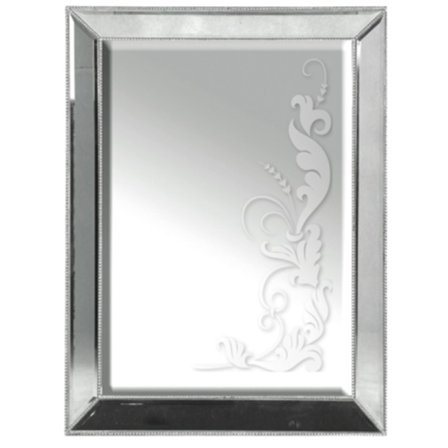 Floral Spegeldekor självhäftande vinyl