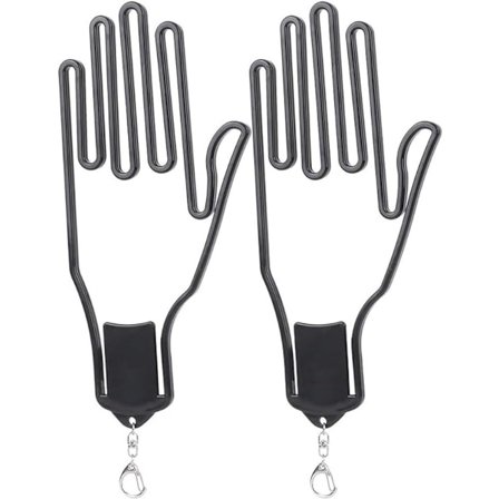 2-pak Handskestøtter - Sort Plastikramme til Forebyggelse af Deformation - Til Golf- og Udendørshandsker