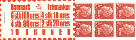 Danmark 1976 - Frimærkehæfte 10 kr. AFA 3 - Postfrisk