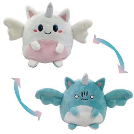 Dubbelsidig Vändbar Enhörning / Monster, Reversible Unicorn Multifärg