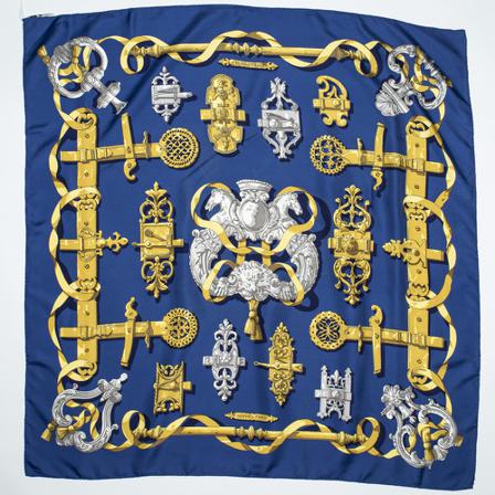 Hermès Vintage, pre-owned Scarf Blauw, Dames, Maat:ONE Size